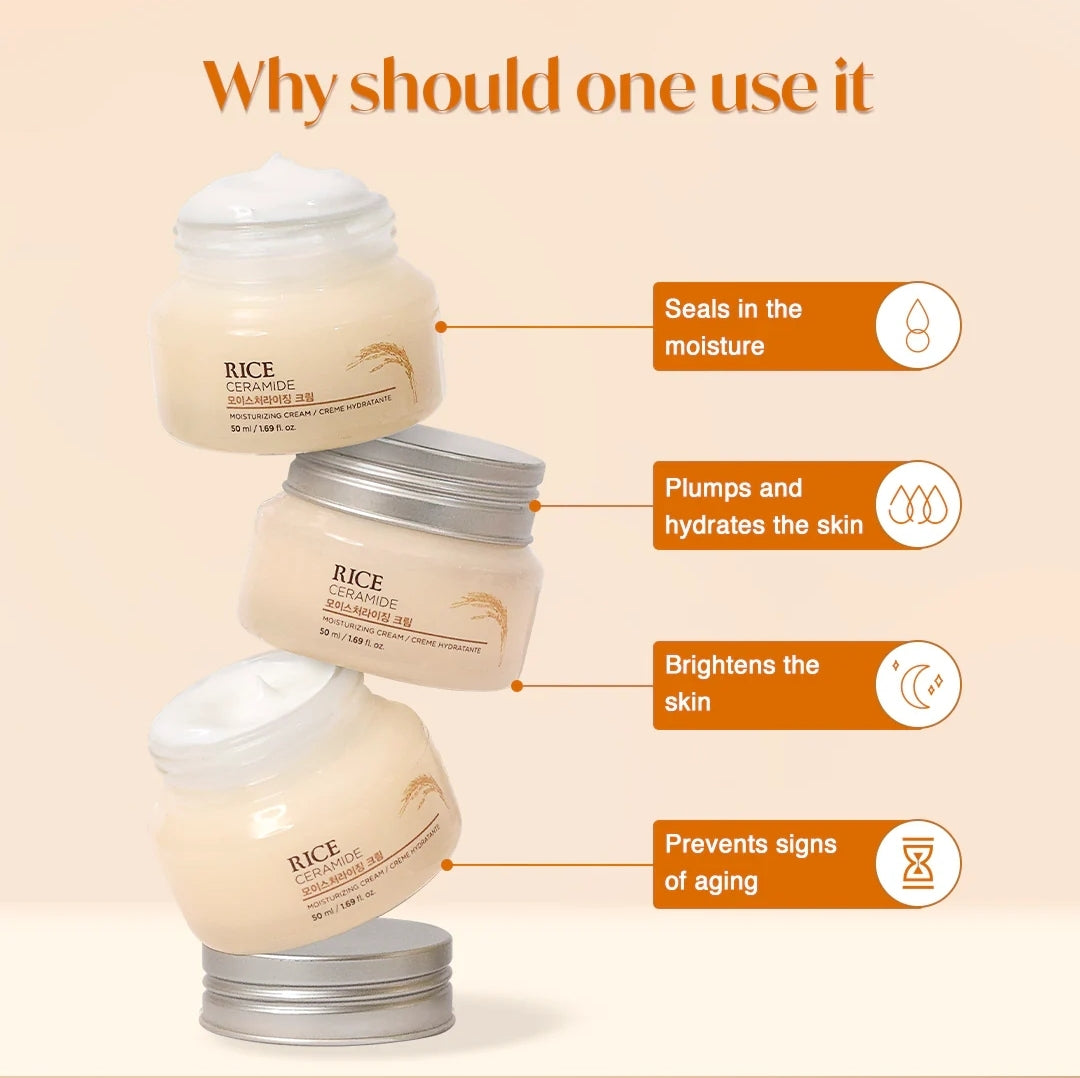 [THE FACE SHOP] Rice & Ceramide Moisturizing Cream