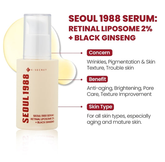 [SEOUL 1988] Serum : Retinal Liposome 2% + Black Ginseng