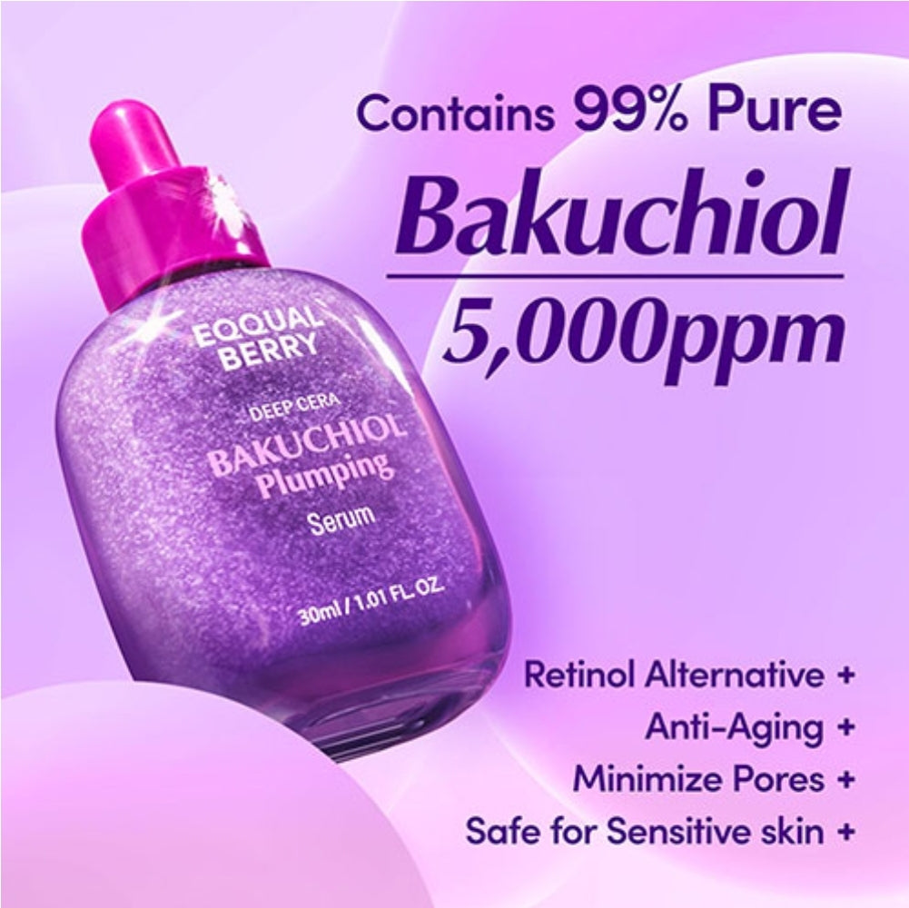 [EQQUALBERRY] Bakuchiol Plumping Serum (30ml)