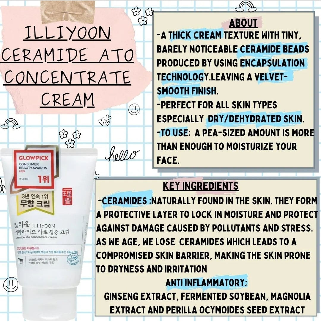 [ILLIYOON] Ceramide Ato Concentrate Cream